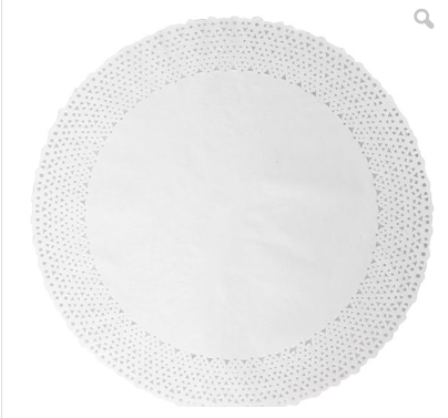 Blonda redonda Nº24 para bandeja Nº8 (10 un) - Desechables Chiguayante