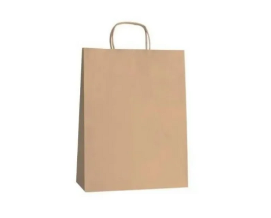 Bolsa Kraft con manilla cordel 36x30x16 cm