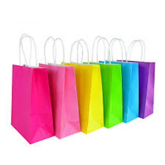 Bolsa de Papel de Colores 21x15x8