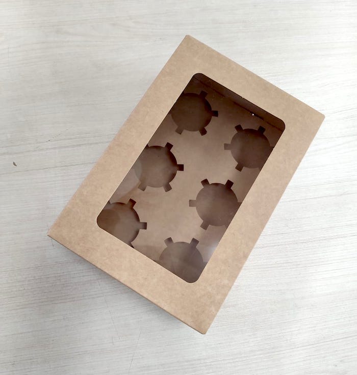 Caja Kraft Porta 6 Muffins