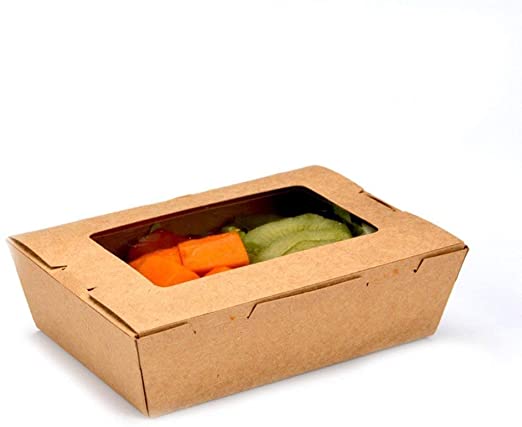 Caja Kraft c/Ventana 1200ml - Desechables Chiguayante
