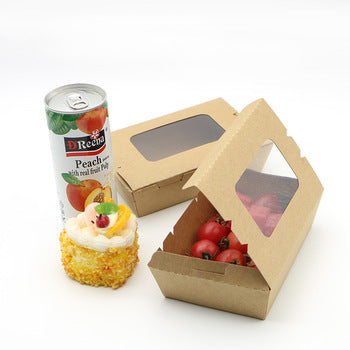 Caja Kraft c/Ventana 1200ml - Desechables Chiguayante