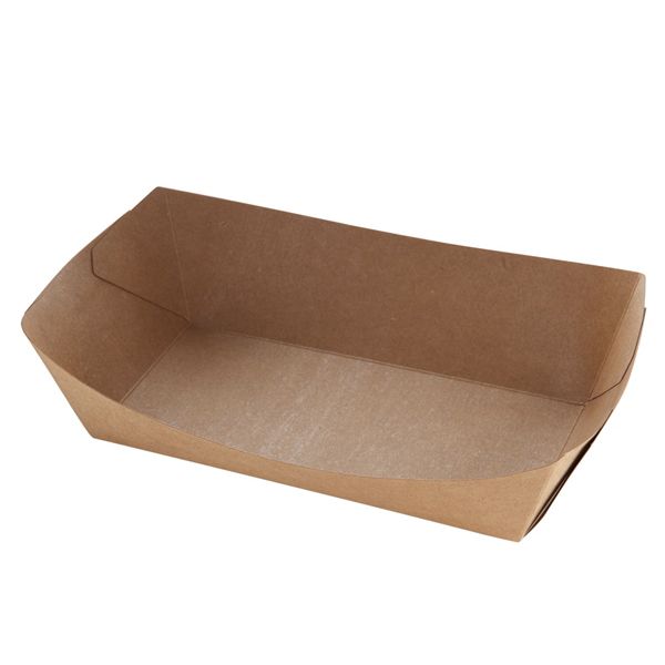 Bandejas Kraft tipo canoa