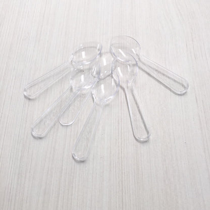 Cuchara Acrílica Transparente para Postre 250 un