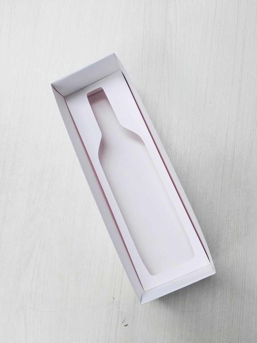 Caja Blanca para Botellas de Vino