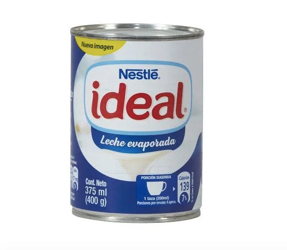 Leche Evaporada Ideal 400grs