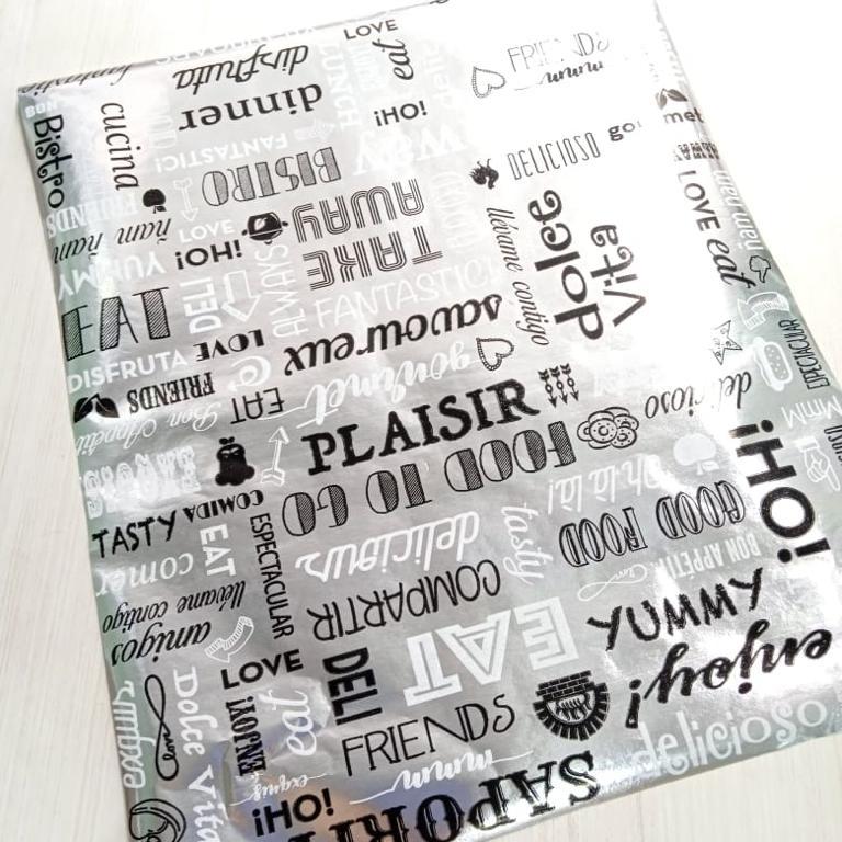 Papel Aluminio con Diseño 31x38 cm