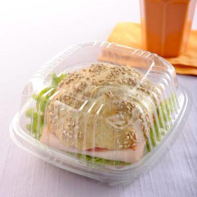 Porta Sandwich estuche transparente pie