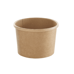 Pote Kraft 8 oz sin Tapa para Helados