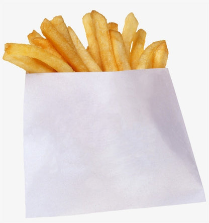 Saco Blanco corto Papas Fritas (100 un)