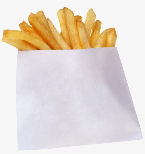 Saco Blanco corto Papas Fritas (100 un)