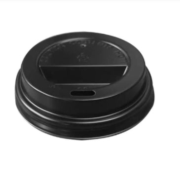 Tapa Capuccino Negra 8 oz para Café (50 un)
