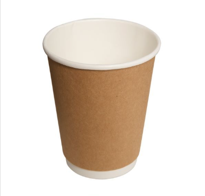 Vaso Doble Capa Kraft 12oz 25un