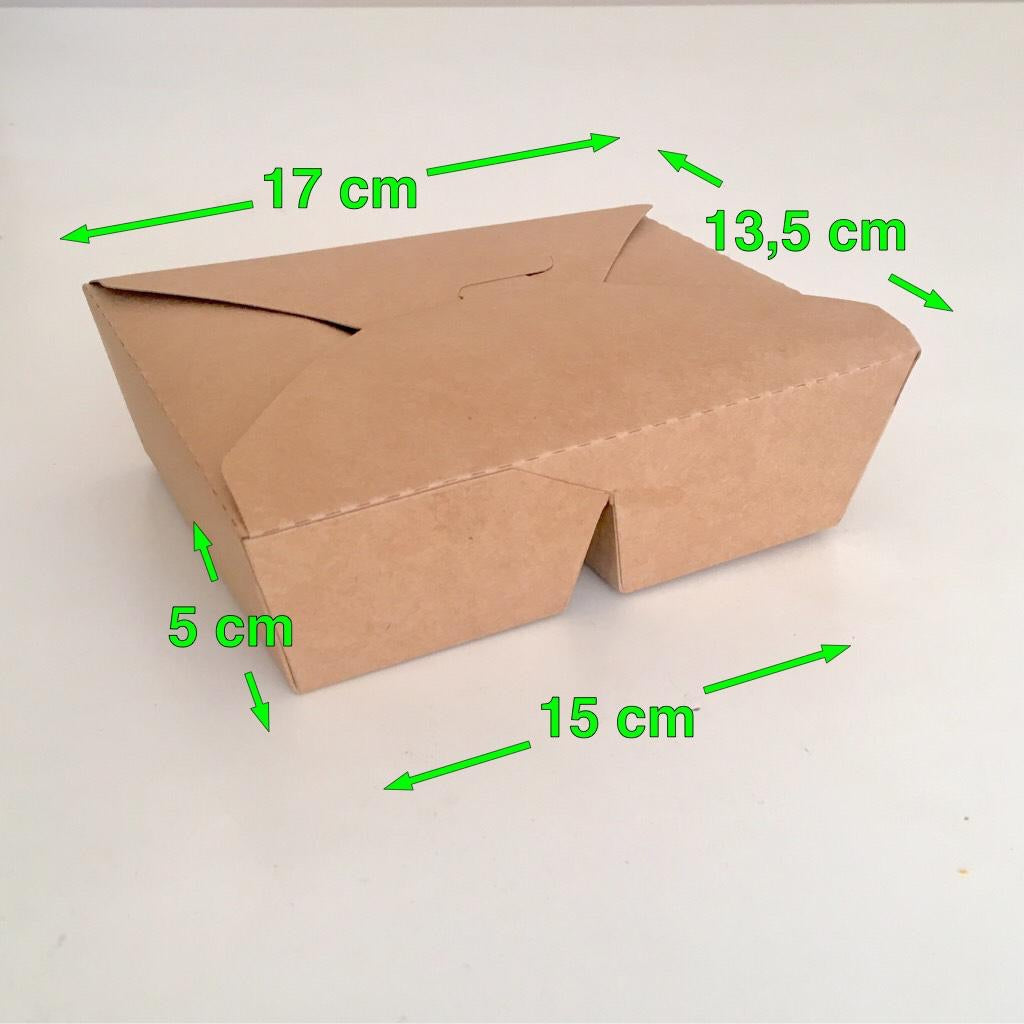 Caja Kraft con división 1000gr - Desechables Chiguayante