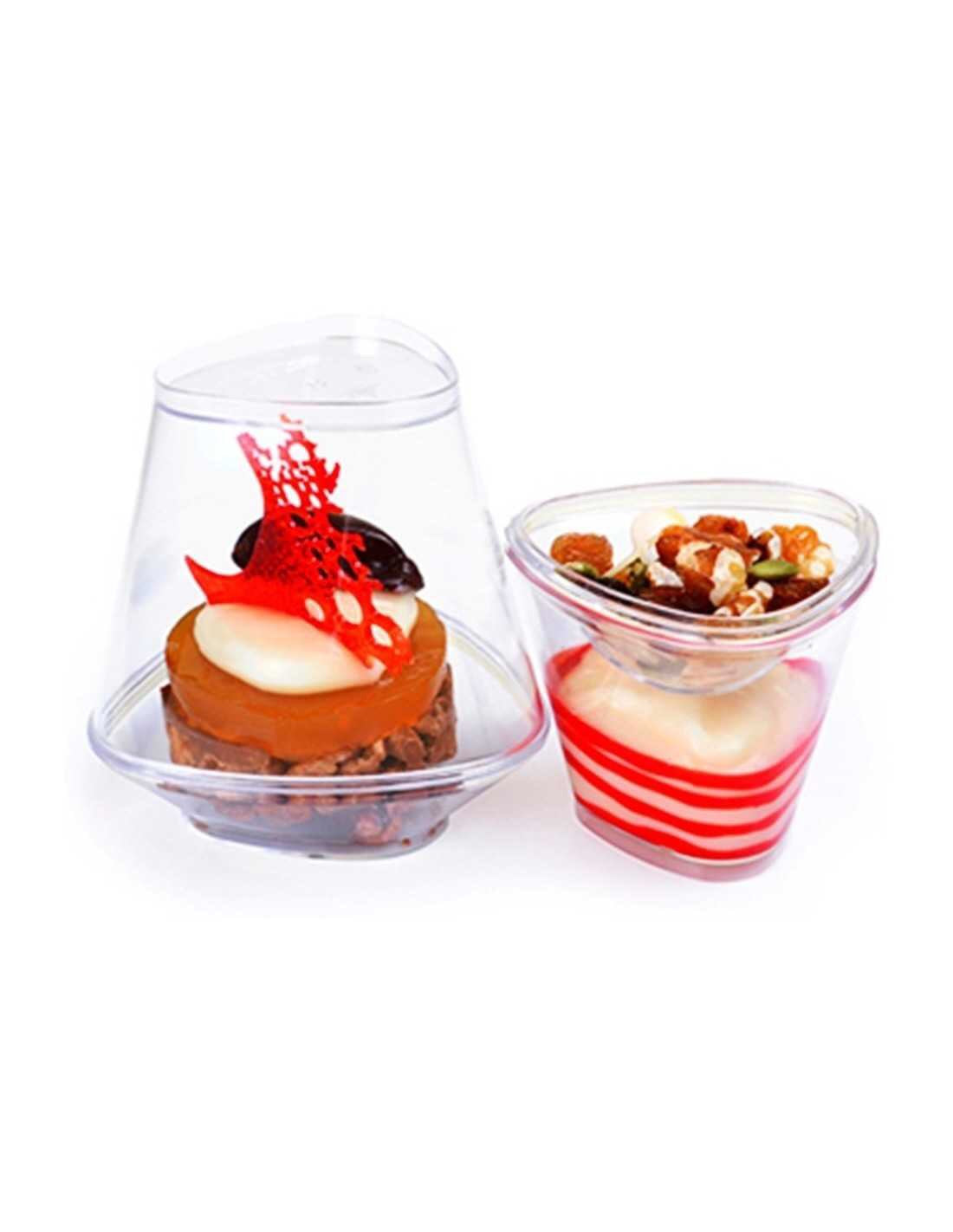 Pote Acrilico con Tapa 80ml Banqueteria - Desechables Chiguayante