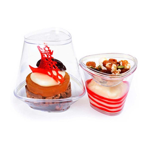 Pote Acrilico con Tapa 80ml Banqueteria - Desechables Chiguayante